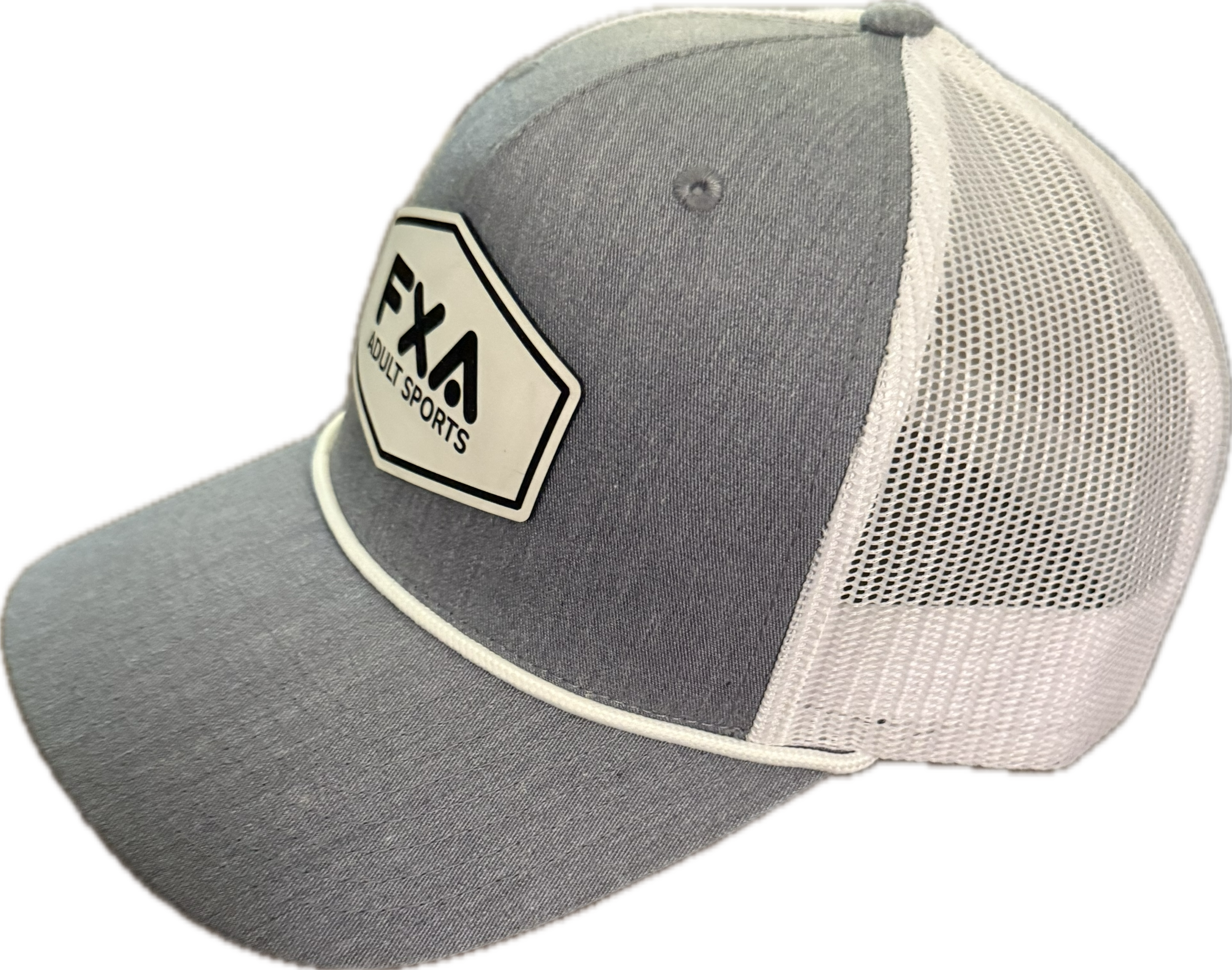 FXA Gray/White Snapback Hat with Black FXA