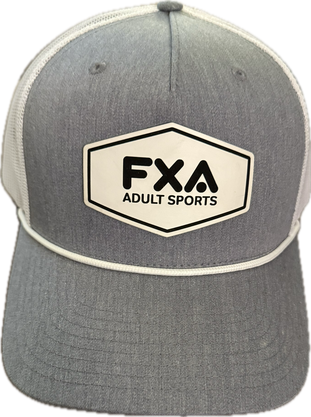 FXA Gray/White Snapback Hat with Black FXA