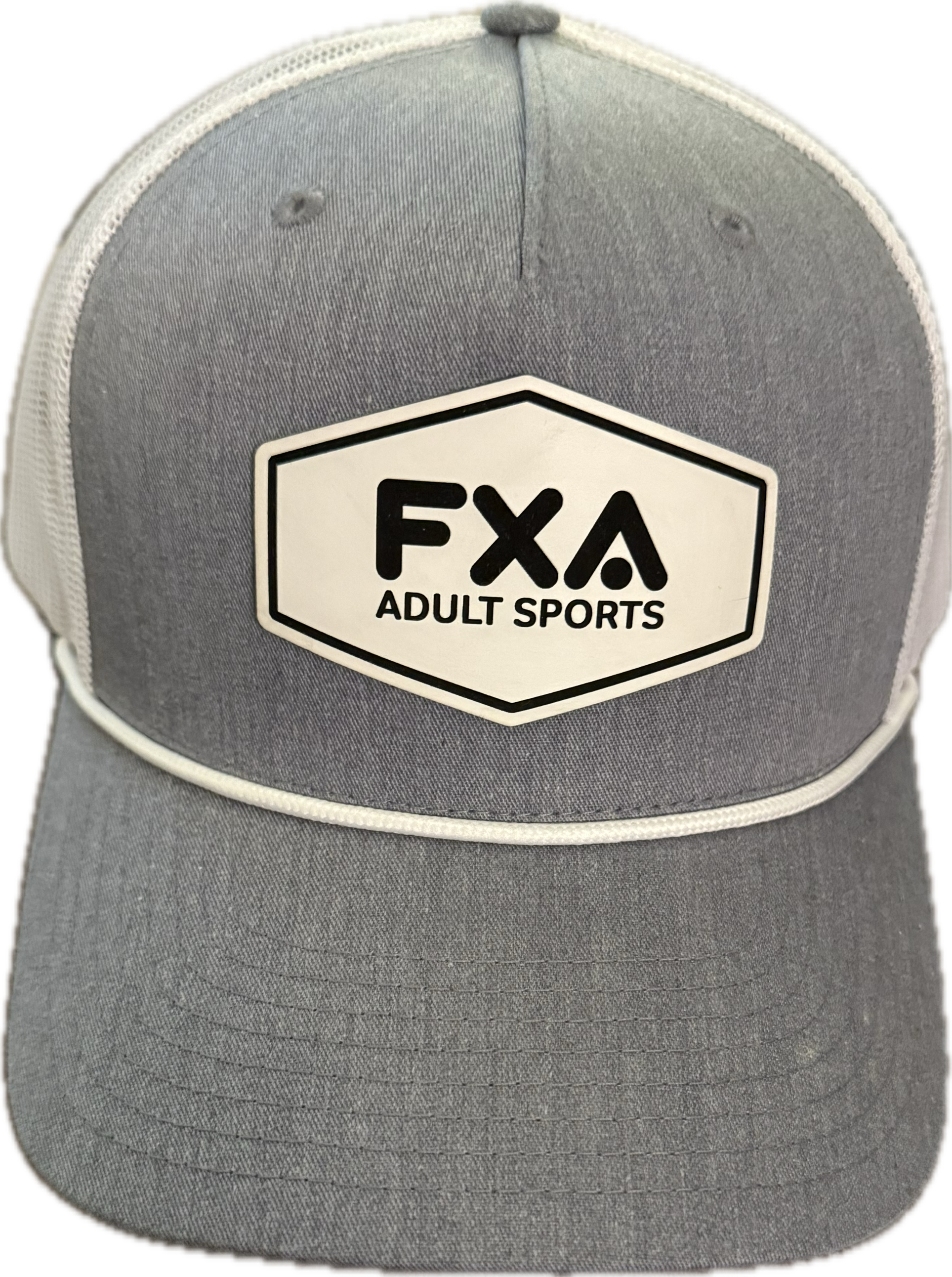 FXA Gray/White Snapback Hat with Black FXA
